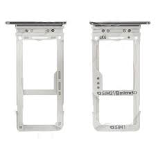 Контейнер SIM Samsung G950F/G955F (S8/S8+) Серебро