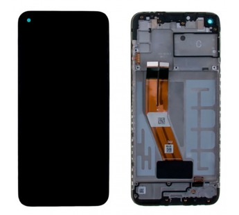 Дисплей для Samsung A115F (A11) модуль в рамке в сборе с тачскрином Черный – OR100%(SP-сервисный!)