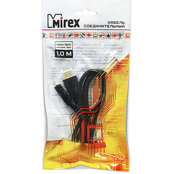 Кабель HDMI – mini HDMI Mirex, 1.0м, версия 1.4, цвет: чёрный