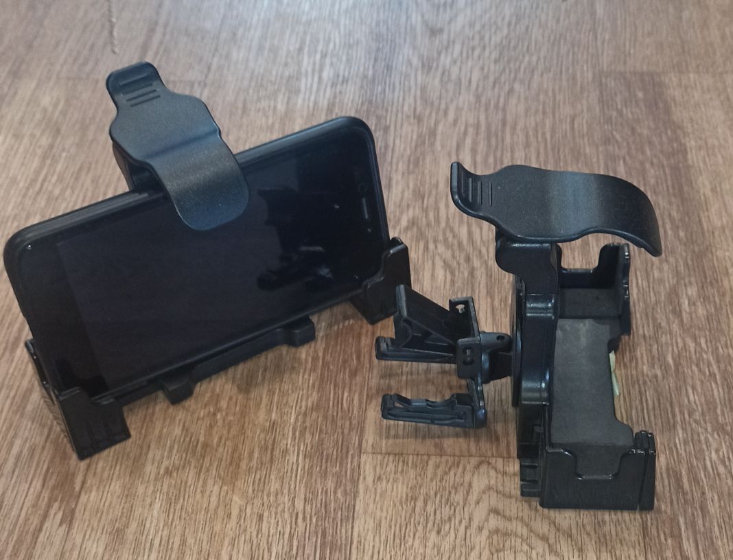 Держатель авто на дефлектор обдува, раздвижной,тех.уп.АКЦИЯ