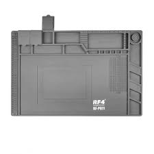 Коврик RF4 RF-PO11 для пайки (450*298 мм, силикон, магнитный, термостойкий, с ячейками)