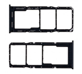 Контейнер SIM Samsung A127F (A12 Nacho) Черный