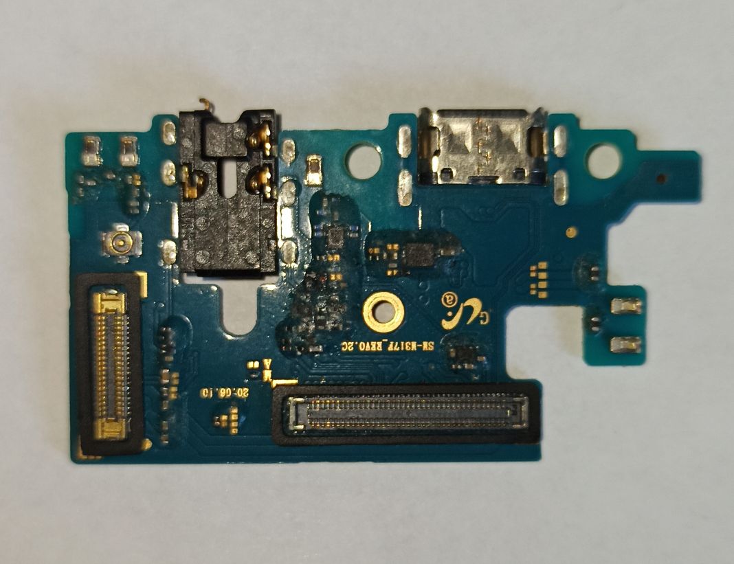 Шлейф для Samsung M317F (M31s) плата системный разъем/разъем гарнитуры/микрофон Премиум (все компоненты)