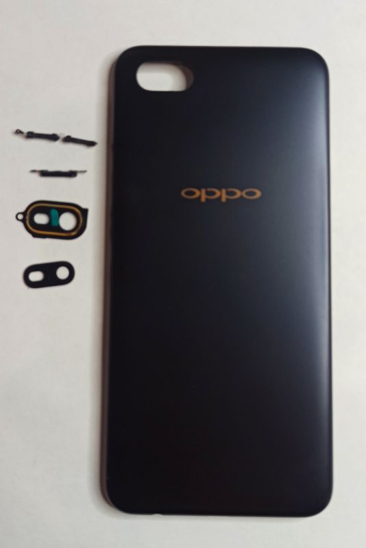 Задняя крышка для OPPO A1K Черный+стекло камеры с ободком
