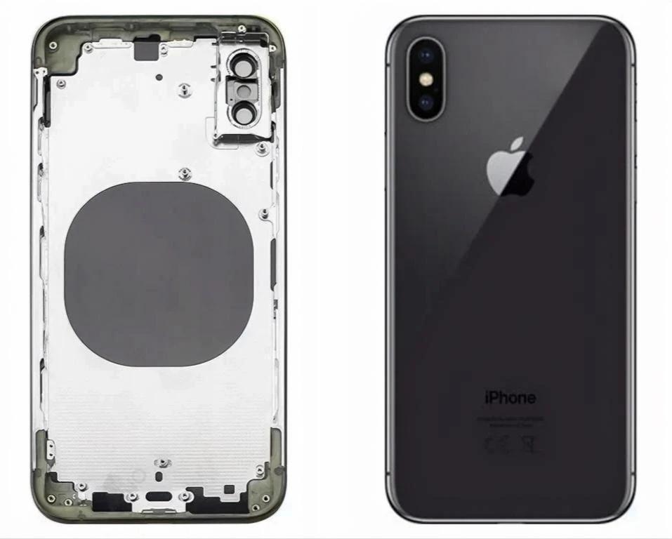 Корпус для iPhone XS (чёрный/серый) OR