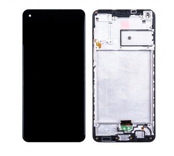 Дисплей для Samsung A217F Galaxy A21s модуль c рамкой Черный – OR.Ref.SP (восстановленный оригинал)