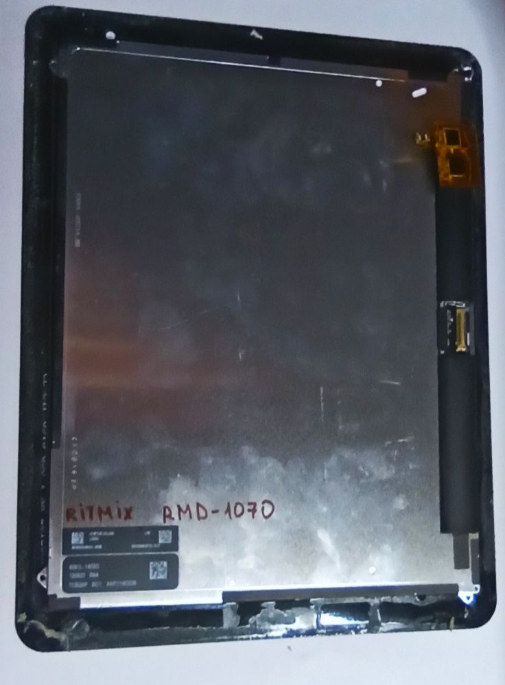 Дисплей для планшета Ritmix rmd-1070 модуль в рамке сборе с тачскрином Черный СНЯТЫЙ БУ