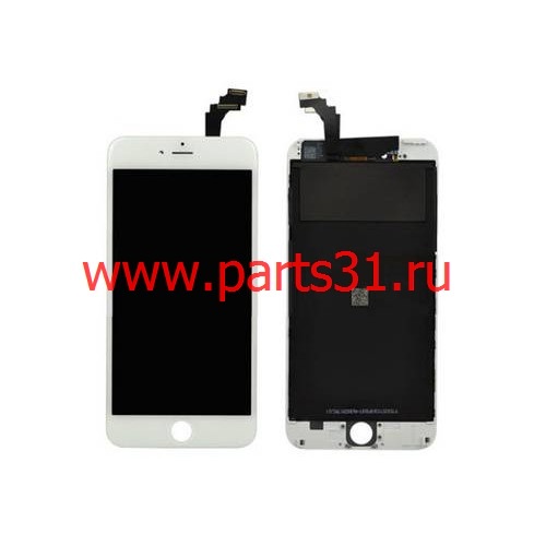 Дисплей для iPhone 6 Plus Белый (Завод Shenchao) модуль в рамке в сборе с тачскрином