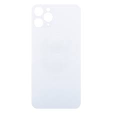 Задняя крышка для iPhone 11 PRO Белый (стекло, монолит, широкий вырез, логотип) – OR