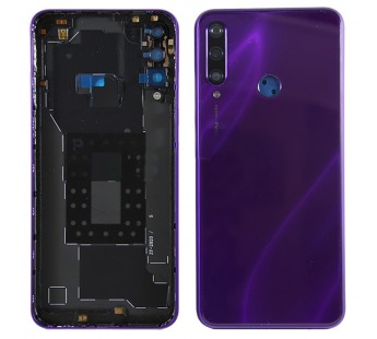 Задняя крышка для Huawei Y6p Фиолетовый  (+ стекло камеры,вспышки.кнопки)OR