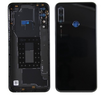 Задняя крышка для Huawei Y6p Черный OR (+ стекло камеры,вспышки.кнопки)