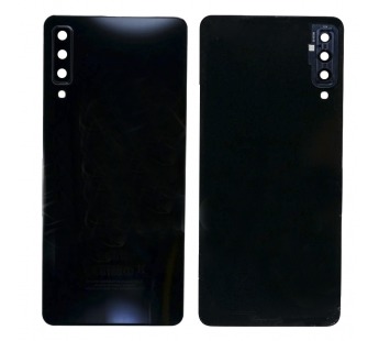 Задняя крышка для Samsung A750F (A7 2018) Черный