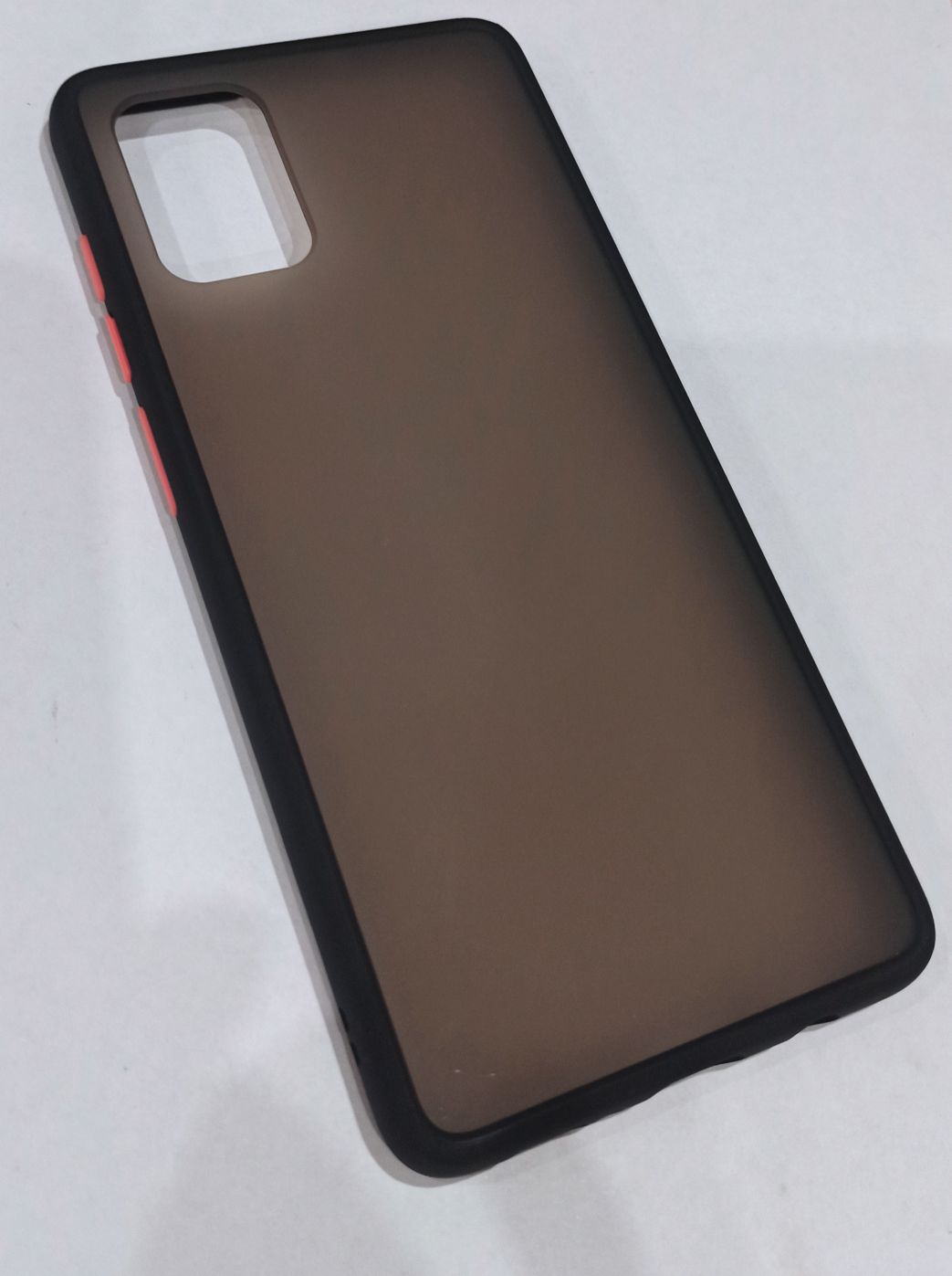 Чехол задняя накладка Samsung Galaxy A715 (A71) SHELL, пластик, силикон, матовая, цвет: черный