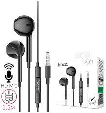 Наушники HOCO M101, Crystal joy,(вкладыши,3.5 mm jack) чёрный