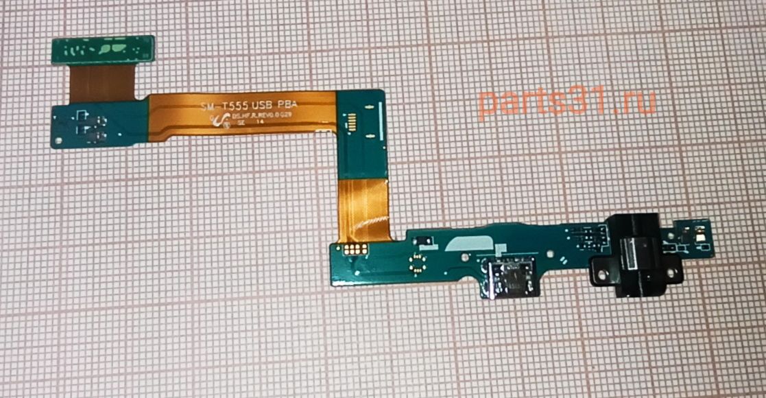 Шлейф для Samsung T550/T555  TAB A  на системный разъем/разъем гарнитуры