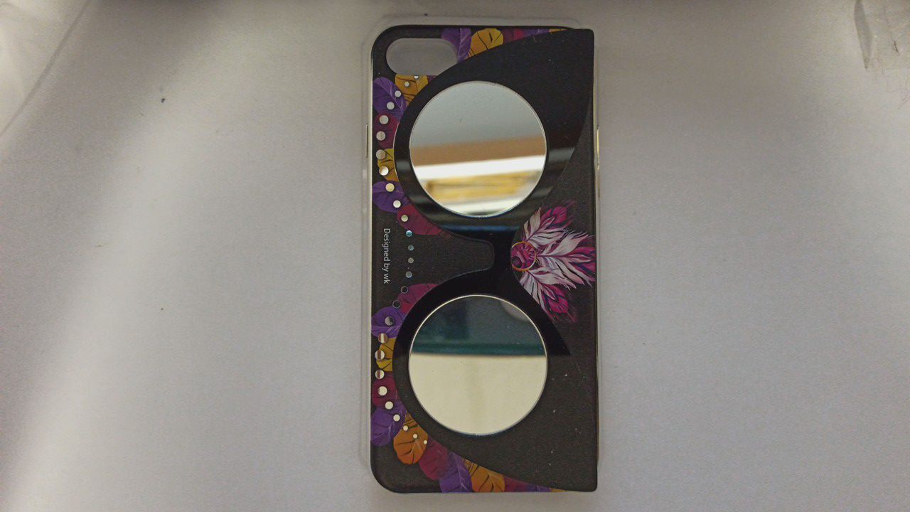 Чехол задняя накладка iPhone 7/8/SE 2020 (4.7) чёрный, очки