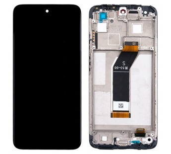 Дисплей для Xiaomi Redmi 10 модуль в рамке в сборе с тачскрином Черный – OR(SP-service pack)