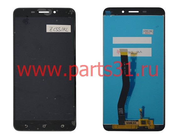 Дисплей Asus ZC551KL Zenfone 3 Laser в сборе с тачскрином Черный