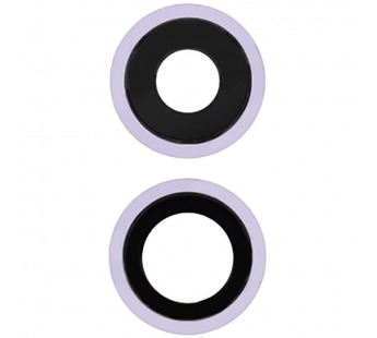 Стекло камеры для iPhone 11 (комплект 2 шт.) Фиолетовое