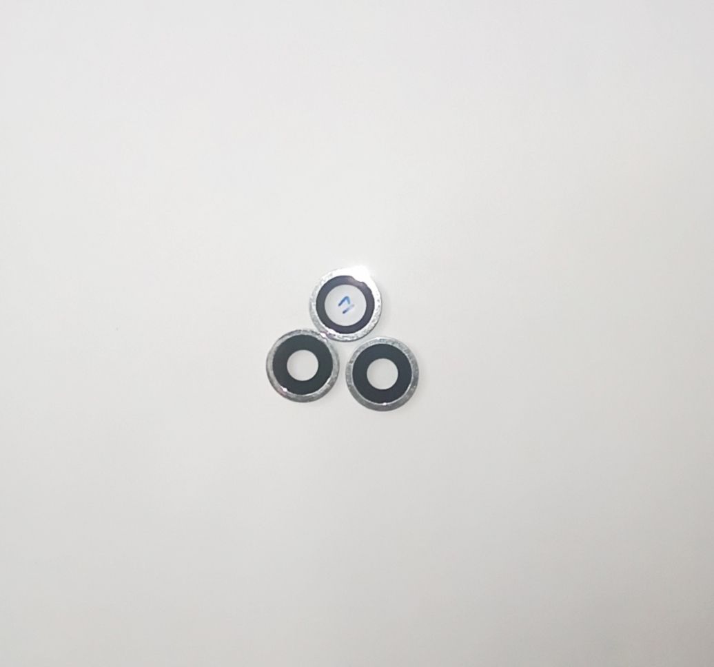 Стекло камеры для iPhone 12 Pro (комплект 3 шт.) Серебро