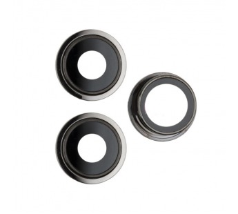 Стекло камеры для iPhone 13 Pro/ iPhone 13 Pro Max (комплект 3 шт.) Черный