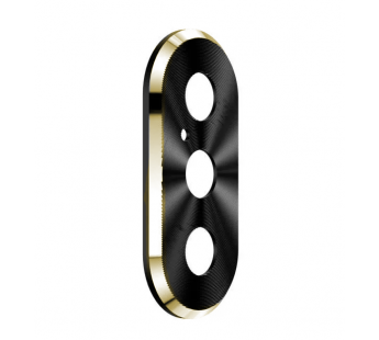 Стекло камеры для iPhone XS/XS Max в рамке Золото