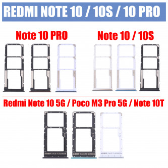 Контейнер SIM для Xiaomi Poco M3 Pro 5G/Redmi Note 10T Черный