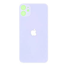 Задняя крышка для iPhone 11 Фиолетовый (стекло, монолит, широкий вырез под камеру, логотип) – OR