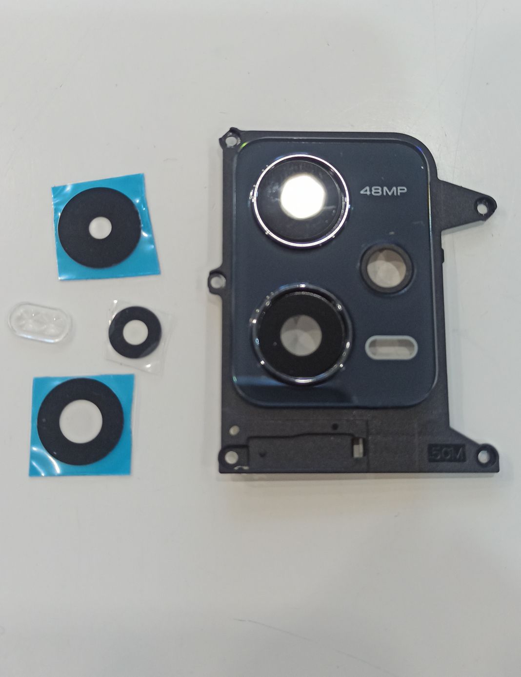 Стекло камеры для Xiaomi Redmi Note 12 5G в сборе с рамкой Черный