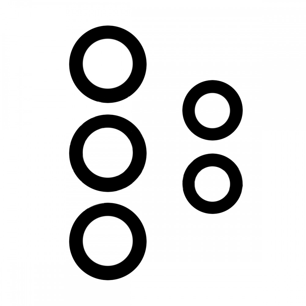 Стекло камеры для Samsung A336B (A33 5G) (комплект 5 шт.) Черный