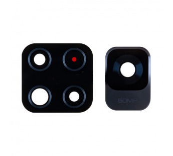 Стекло камеры для Xiaomi Redmi Note 11S 5G (22031116BG) (комплект 2 шт.) Черный