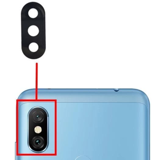 Стекло камеры для Xiaomi Redmi Note 6 Pro / Redmi Note 6 Черный