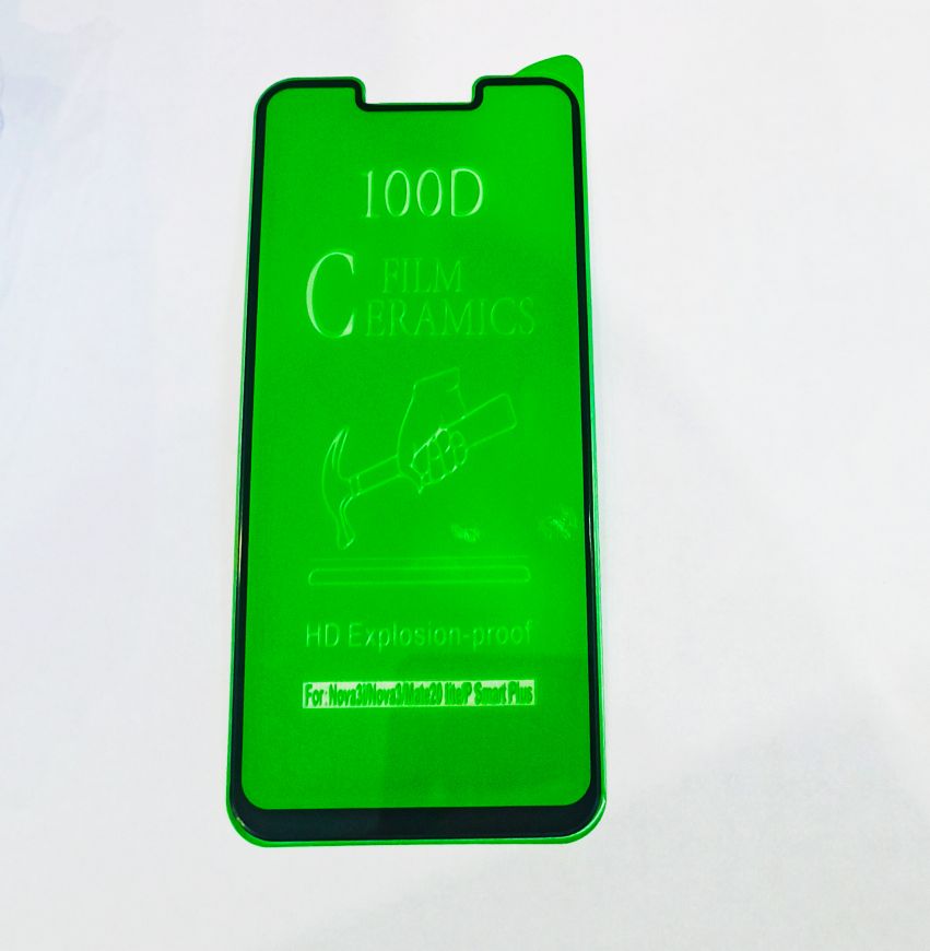 Защитное стекло для Huawei Mate 20 Lite/Nova 3i/3/P smart+ “Полное покрытие” керамика чёрный