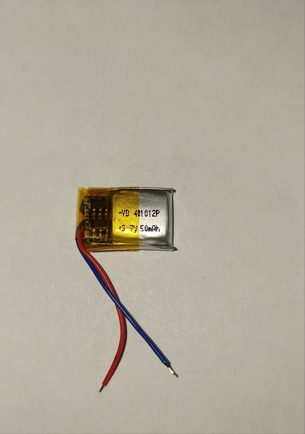 Аккумулятор универсальный 401012p 3,7v Li-Pol 50 mAh (4*10*12 mm) (для TWS наушников)