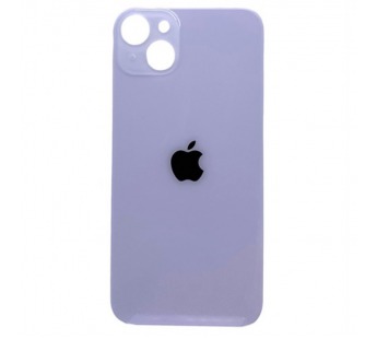 Задняя крышка для iPhone 14 Plus фиолетовый (стекло, широкий вырез под камеру, логотип)