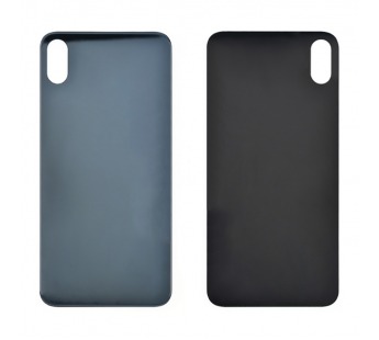 Задняя крышка для iPhone 16 Pro в сборе со стеклом камеры Черный (стекло, логотип) – Премиум