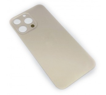 Задняя крышка для iPhone 13 Pro золото (стекло, широкий вырез под камеру, логотип)