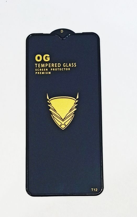 Защитное стекло “Полное покрытие” Samsung A207F (A20s) Черное “С бортиком”