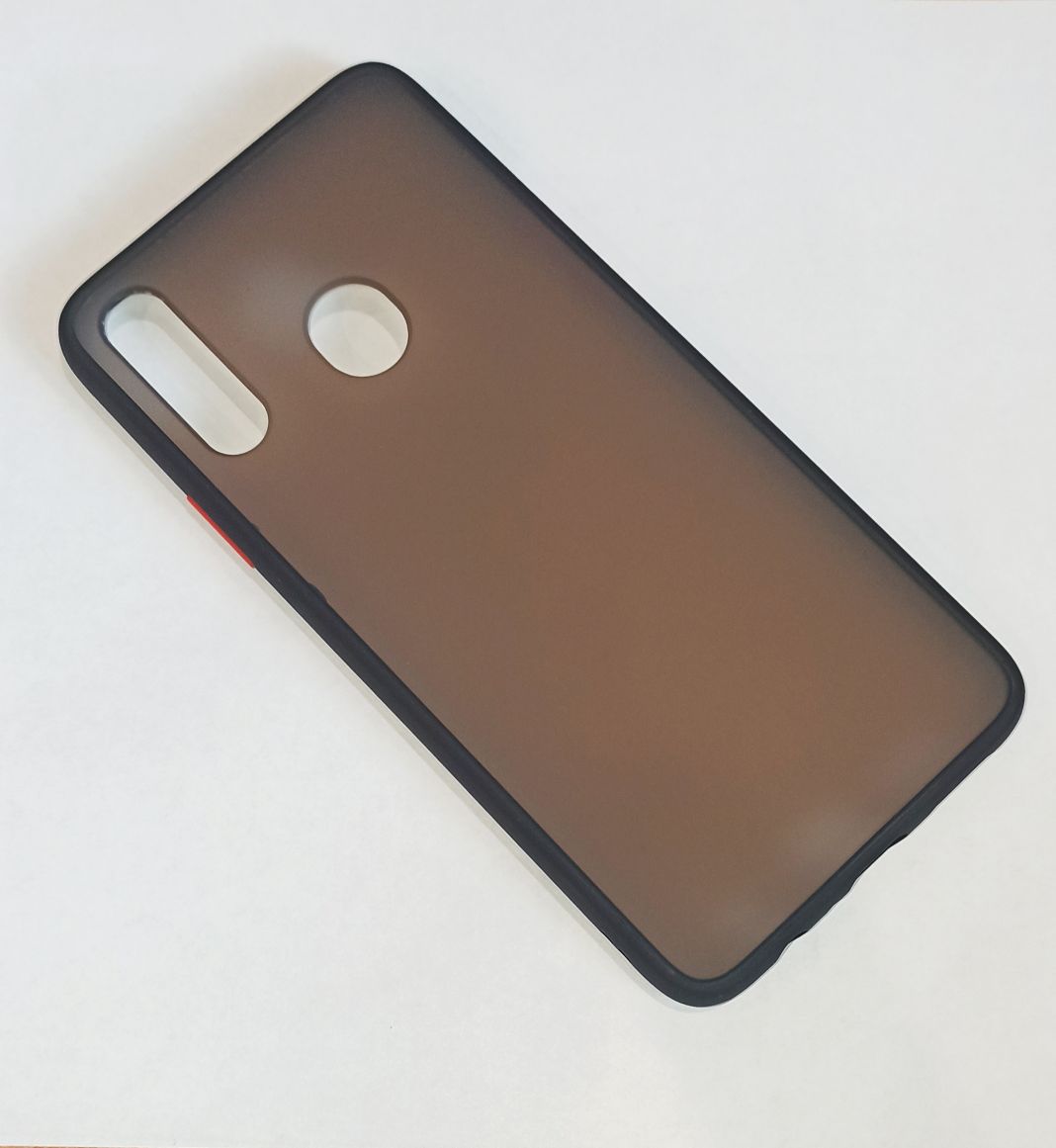 Чехол задняя накладка Samsung Galaxy A20S (A207) SHELL, цвет: чёрный