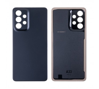 Задняя крышка для Samsung A336B (A33 5G) Черный OR (проклейка+стекло камеры)