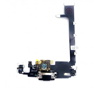 Шлейф для iPhone 11 Pro Max на системный разъем/микрофон Черный