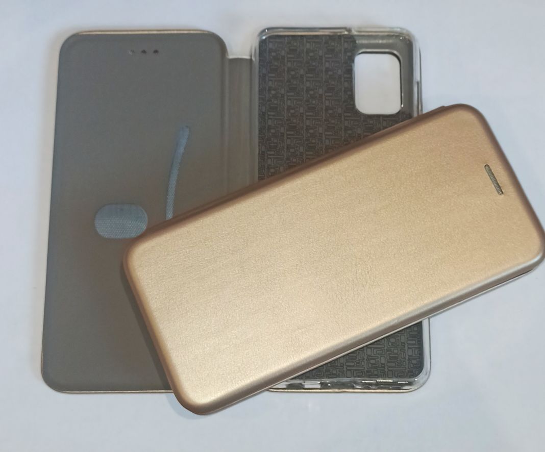 Чехол книжка Samsung Galaxy A315 ( A31) Book, магнит, цвет: золотой