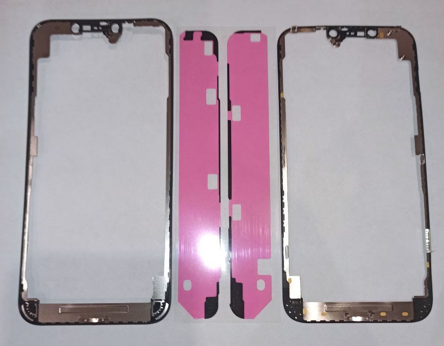 Рамка для переклейки стекла с тачскрином для iPhone 12 Pro Max Черный