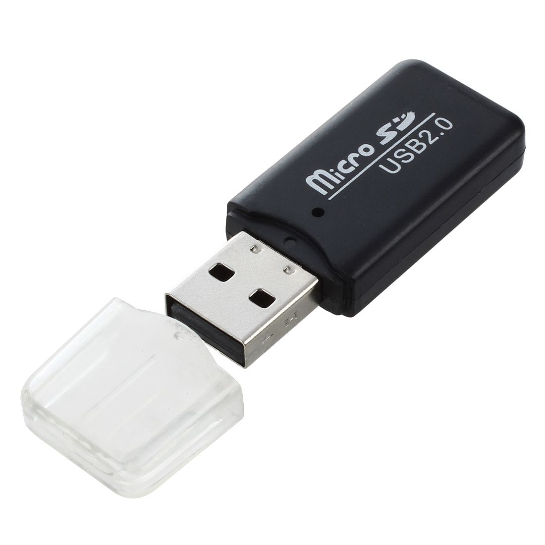 Кардридер для microSD,пластик, цвет: желтый/оранжевый