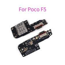 Шлейф для Xiaomi Poco F5 (23049PCD8G) плата системный разъем/микрофон