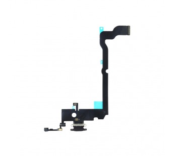 Шлейф для iPhone Xs Max на системный разъем/микрофон Черный