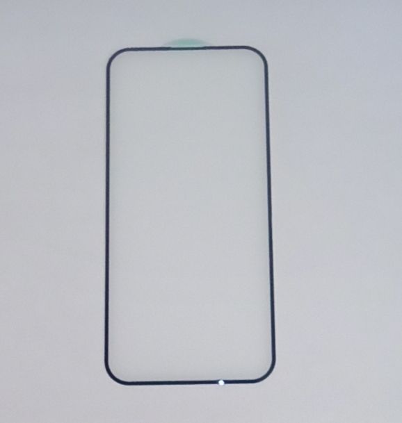 Защитное стекло “Стандарт” для iPhone 14 Pro Max Черный (Полное покрытие)