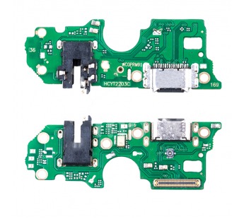 Шлейф для OPPO A96 плата на системный разъем/разъем гарнитуры/микрофон