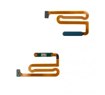 Шлейф для Samsung M127F/A125F/A127F (M12/A12/A12 Nacho) сканер отпечатка пальцев/ кнопка вклчения Синий