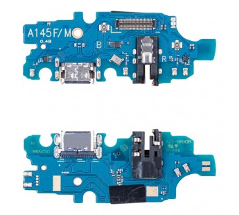 Шлейф для Samsung A145F (A14 4G) плата системный разъем/разъем гарнитуры/микрофон